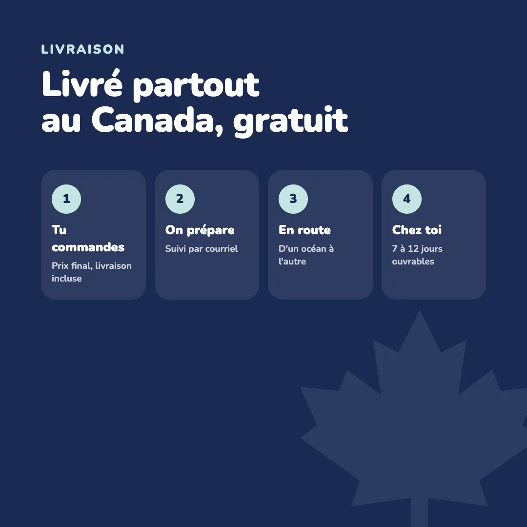 Livré partout au Canada